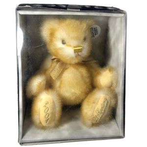Dandee Jointed Teddy First Edition 2001 21st Century Gold Plush Collectors Item